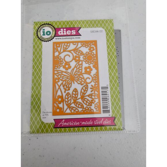 Impression Obsession Steel Craft Die Intricate Butterfly Background - Picture 1 of 2